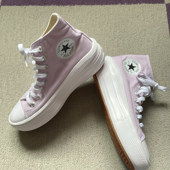 Converse CTAS Move Hi 'Pale Amethyst' Women's Platform Sneakers 572722C NWOT - Picture 7 of 8